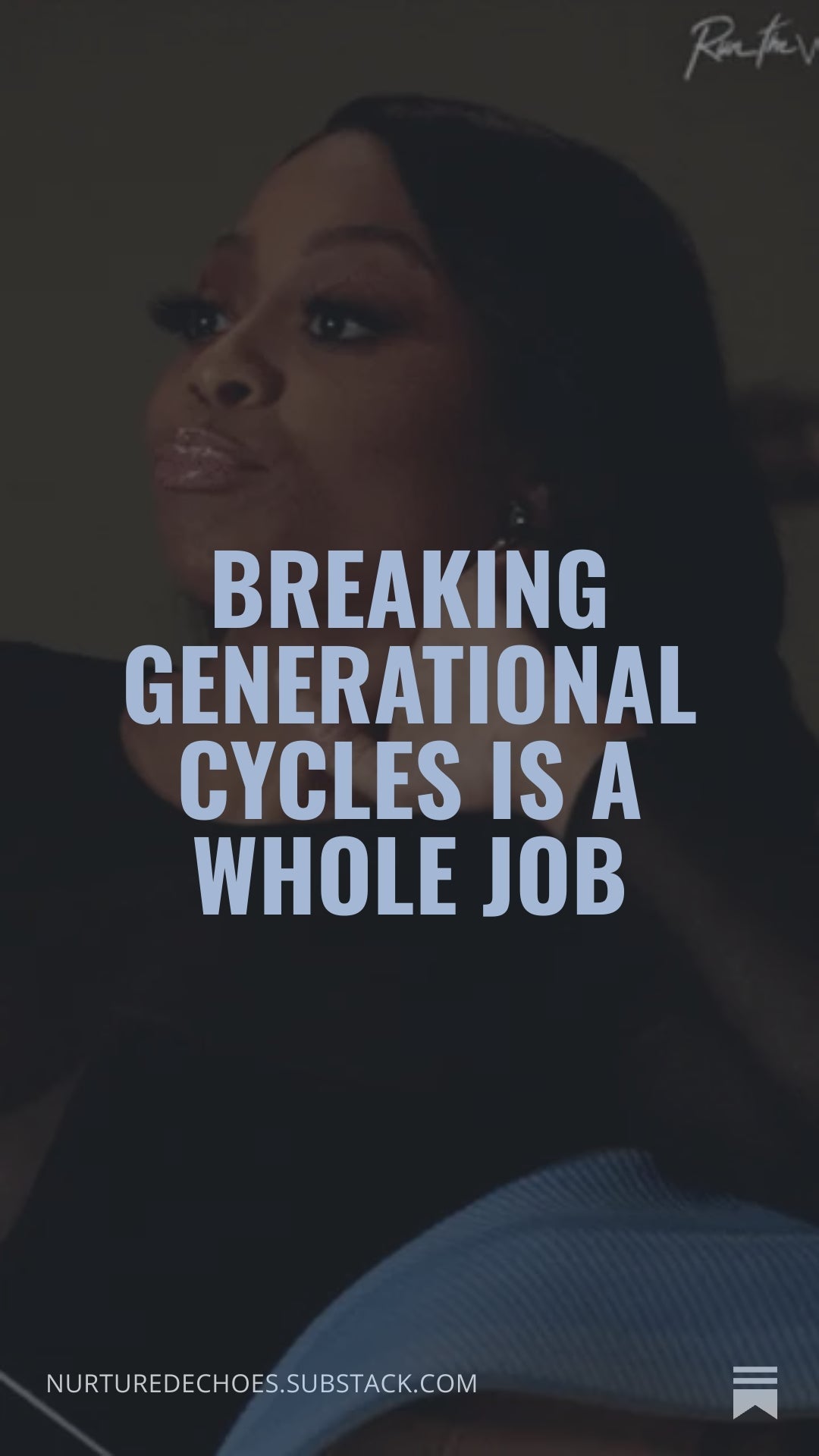Breaking generational cycles is a whole job
