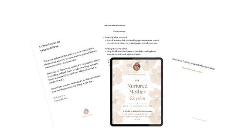 Nurtured Mother Rhythm Planner — Fall Volume digital planner cover